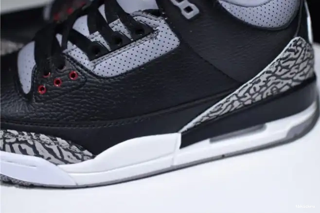 Reps TBK 854262-001 3 Black Jordan Air Cement 0521